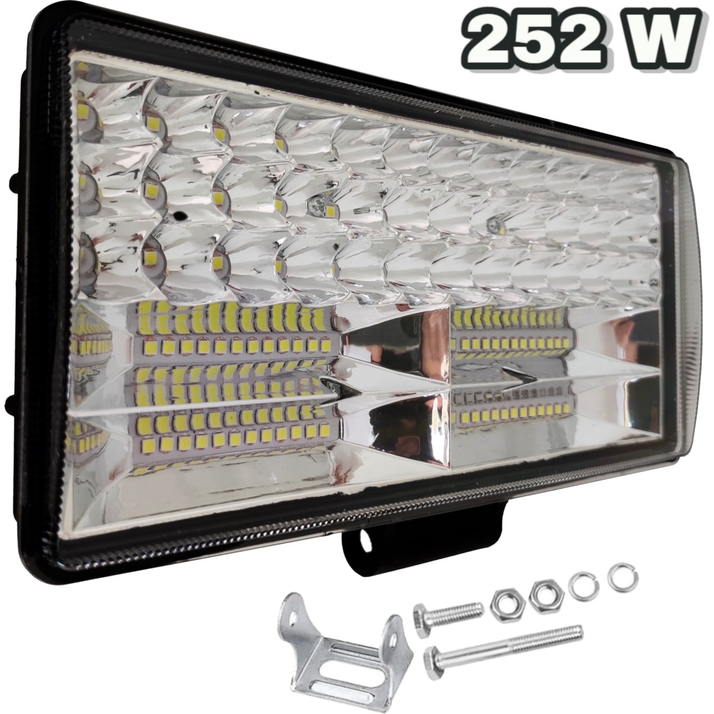 Farol De Led Auxiliar LE-6728 252w 84 Leds 12v 24v | Shopee Brasil