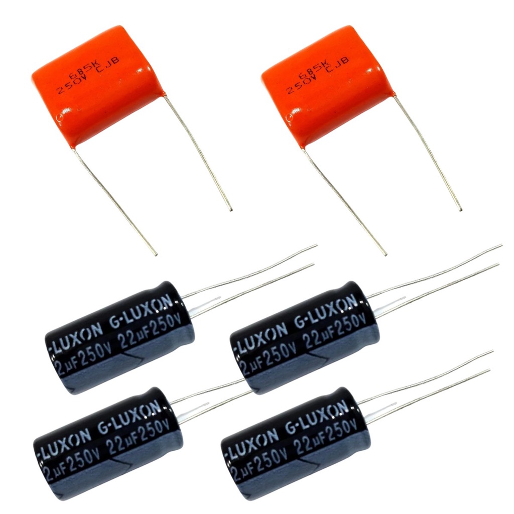4 Capacitores Eletrolítico 22uf 250v Corneta e 2 Sup Tweeter
