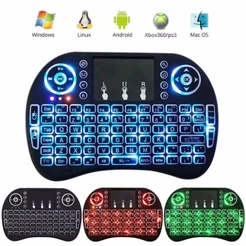 Mini Teclado Controle Sem Fio Para Smart Tv Pc