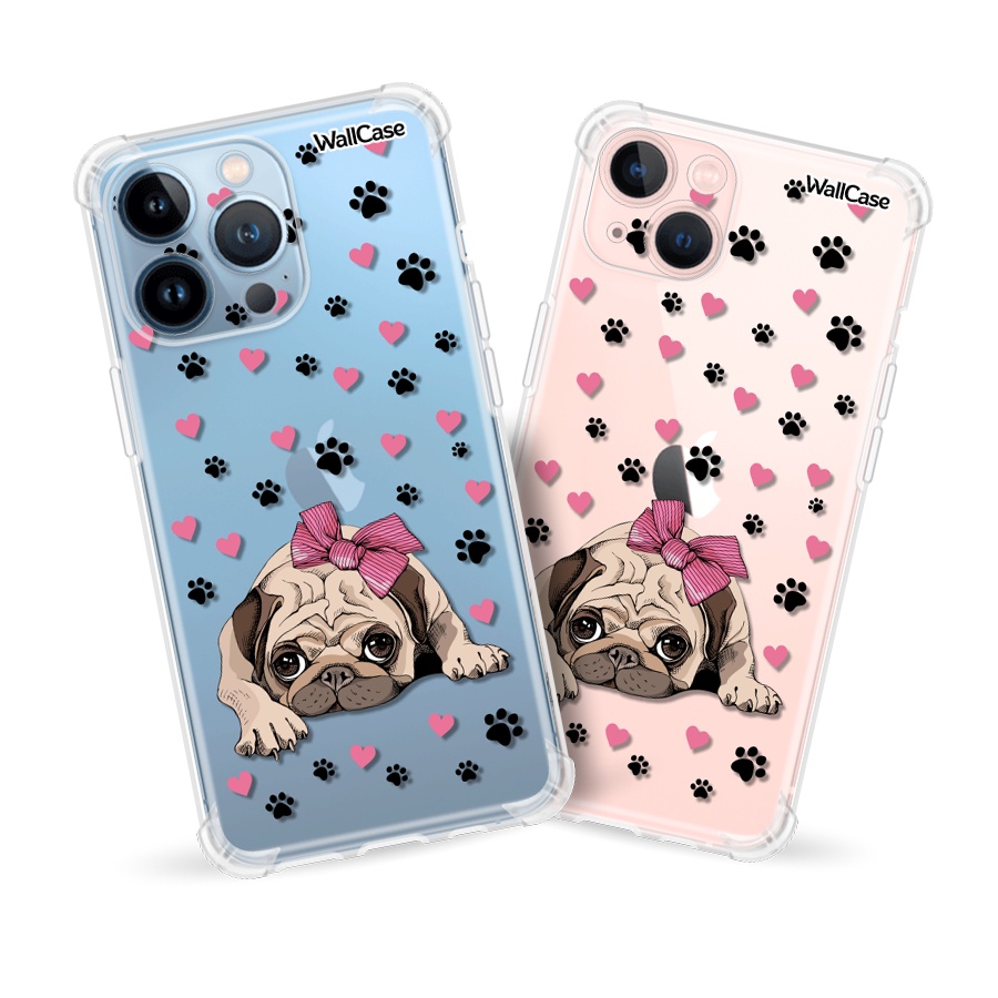 Capinha de Celular Wp35 Pet Dog Pug Feminina Para iPhone 5 6 7 8 11 12 13 14 15 16E 17 Se Xr Xs Pro Max