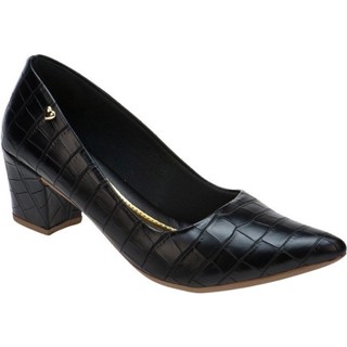 Sapato Scarpin Confort Salto Baixo Grosso Promoção