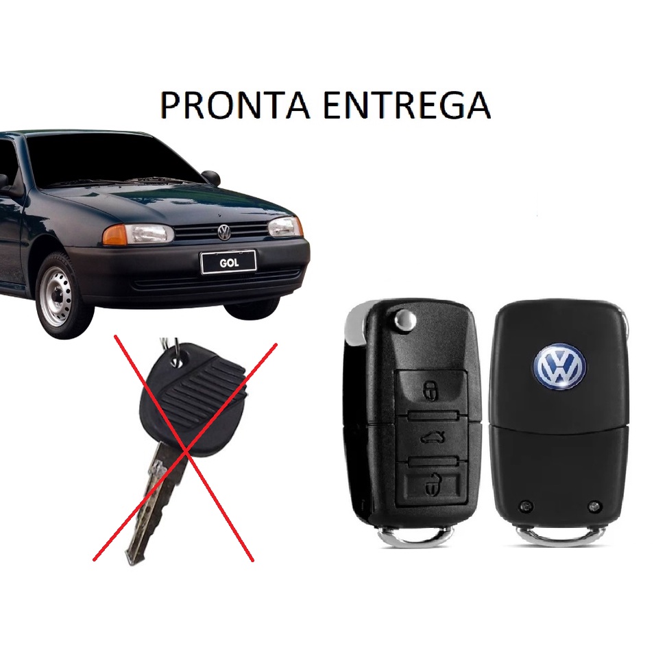 Chave Canivete Volkswagen Gol Parati Saveiro Bola G2 1995 1996 1997 1998 1999 2000 em Oferta na Shopee
