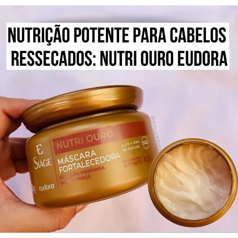 Mascara Nutri ouro Eudora Siage Fortalecedora | Shopee Brasil