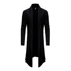 Blusa de Frio Cardigan Masculino Swag Sobretudo Long Line Ca2