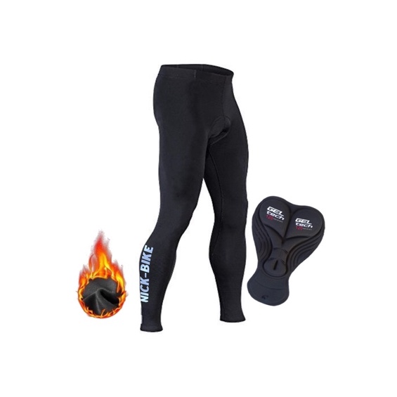 Calça Ciclismo Masculina Roupa Ciclista Com Forro Gel Densidade D120