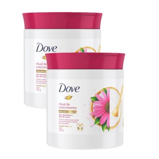 Kit 2 Máscaras Condicionantes Dove Nutrição Intensa Ritual de Crescimento 1 minutos 500g cada