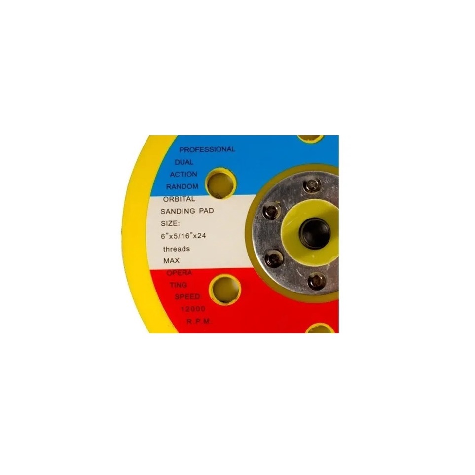 Prato/base Para Lixadeira 6¨ Com Velcro Perfurada - Sanding