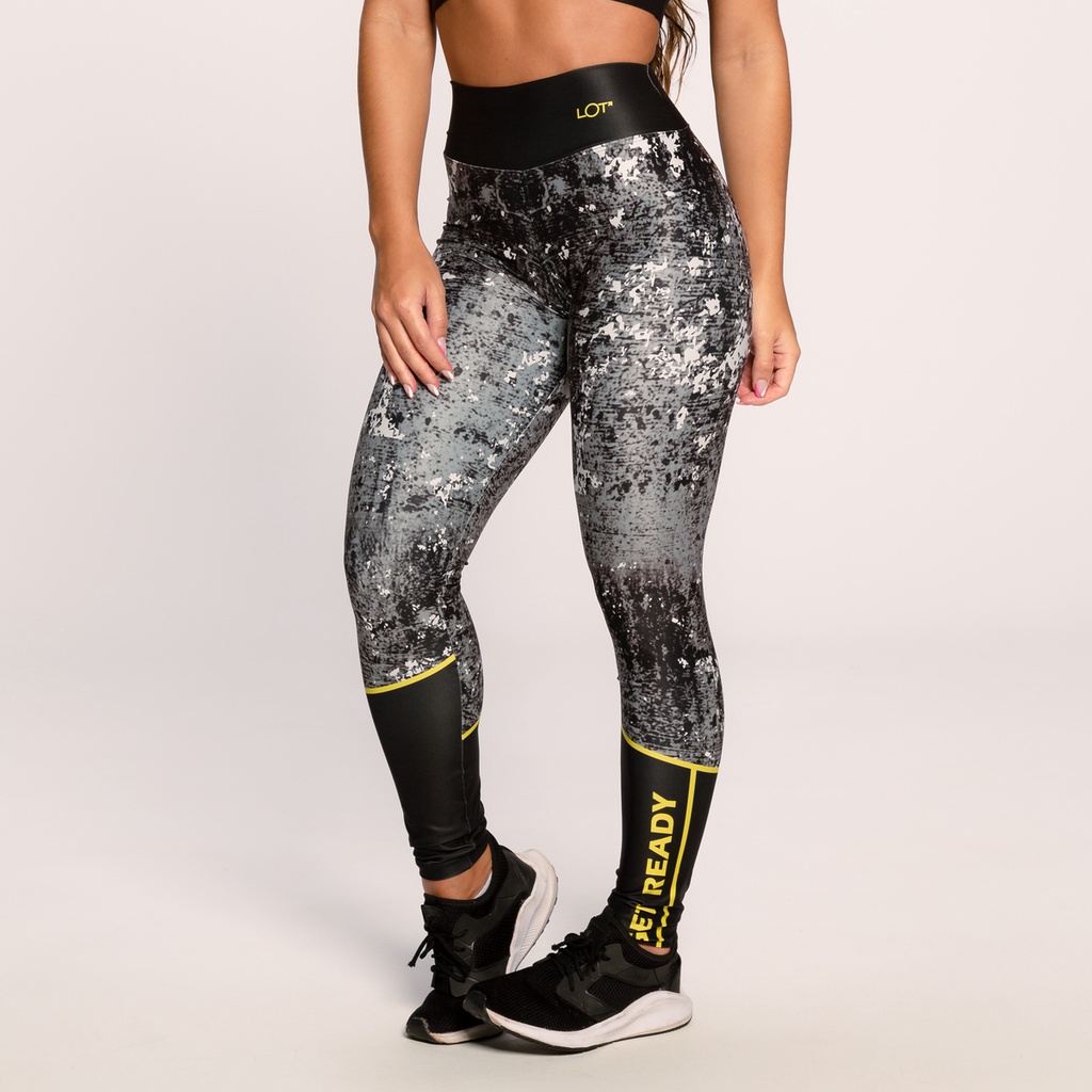 Calça Legging Suplex Estampada Academia Feminina Fitness Get Ready