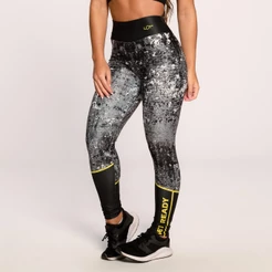 Calça Legging Suplex Estampada Academia Feminina Fitness Get Ready