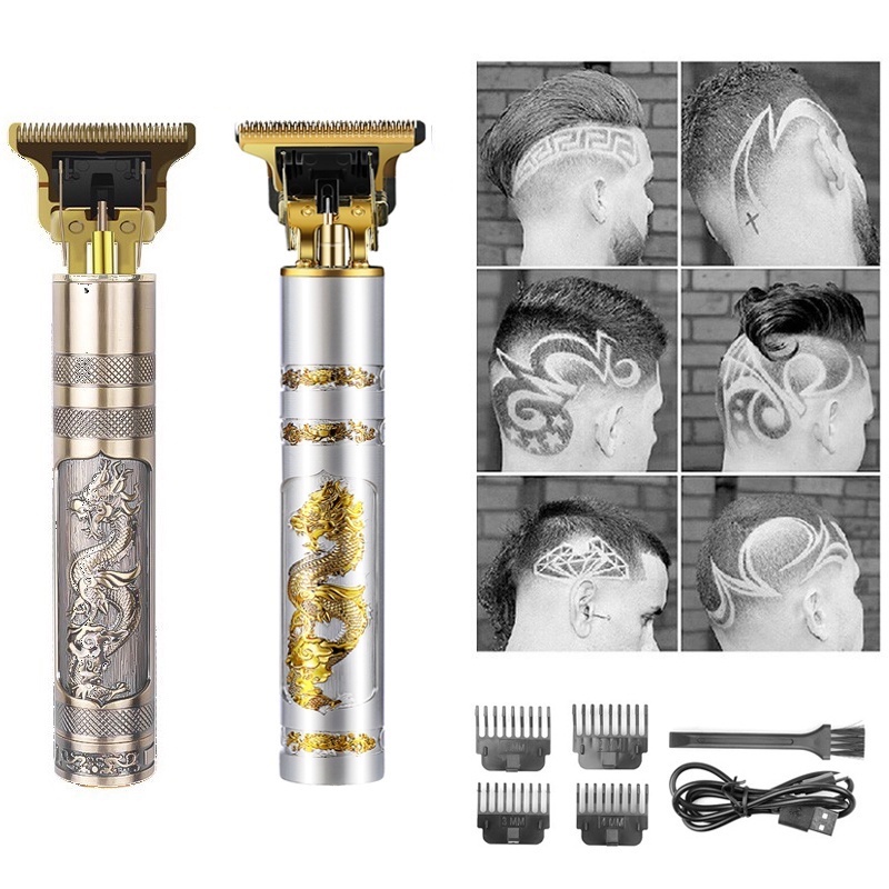 Máquina de Cortar Cabelo Elétrica Recarregável Sem Fio USB Bivolt