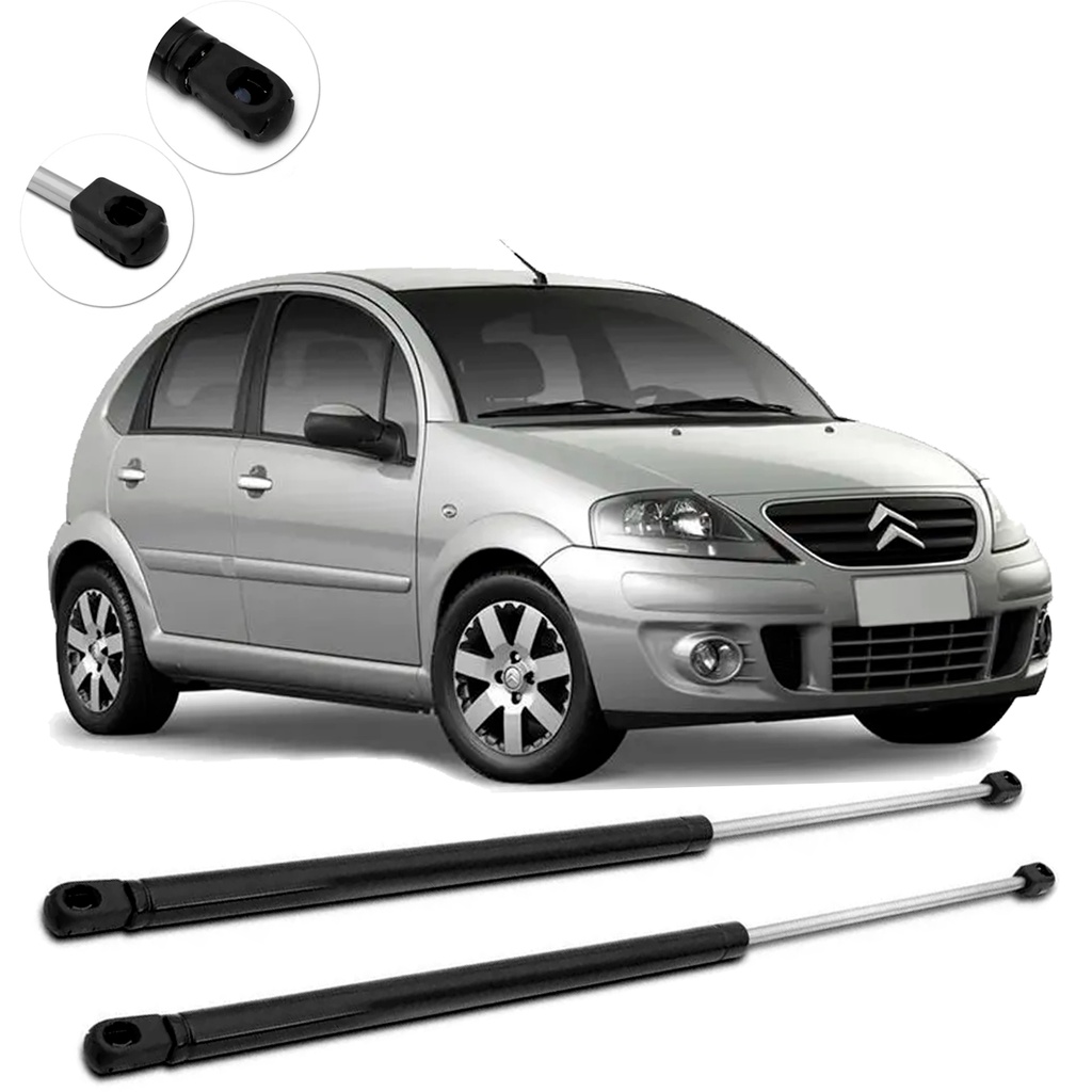 Kit Par Amortecedor Tampa Traseira Citroen C3 2003 A 2012 - Spare Parts and Accessories for Vehicles
