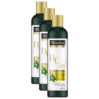 Kit 3 Condicionadores TRESemmé Detox Capilar com Chá de Gengibre e Proteina do Trigo 400ml cada
