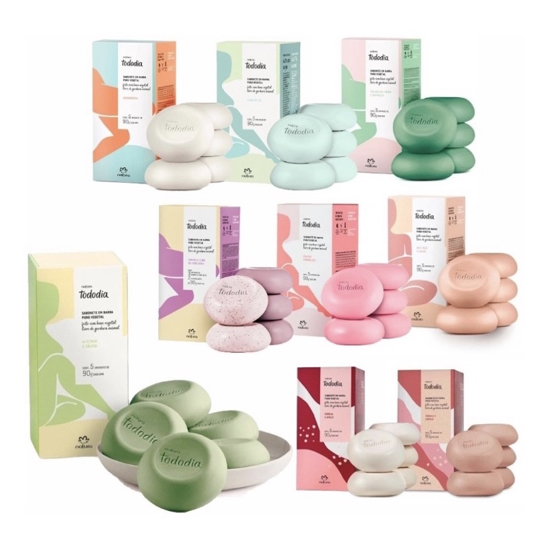 Caixa de Sabonetes Natura 5 unidades TODODIA
