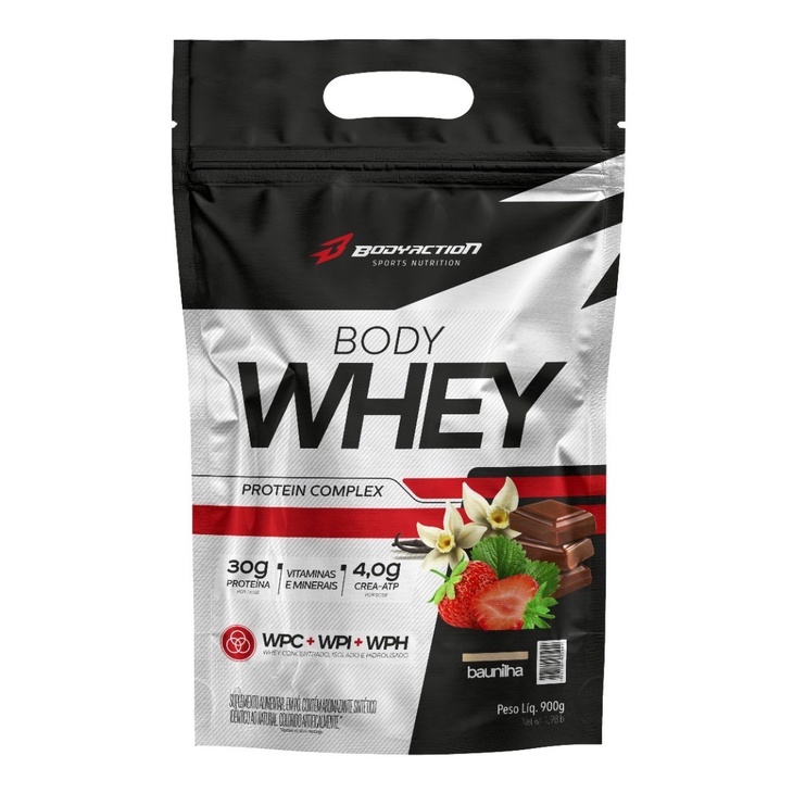 Body Whey Protein Complex 900g 30g Por Dose Bodyaction em Oferta na Shopee