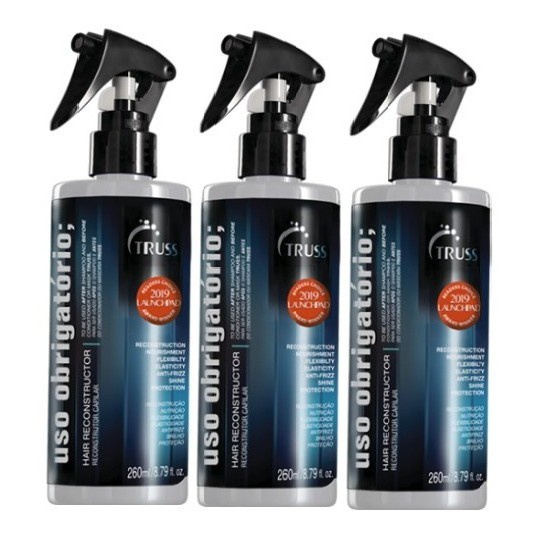 Truss Uso Obrigatorio Tratamento Reconstrutor Capilar 3 Unid