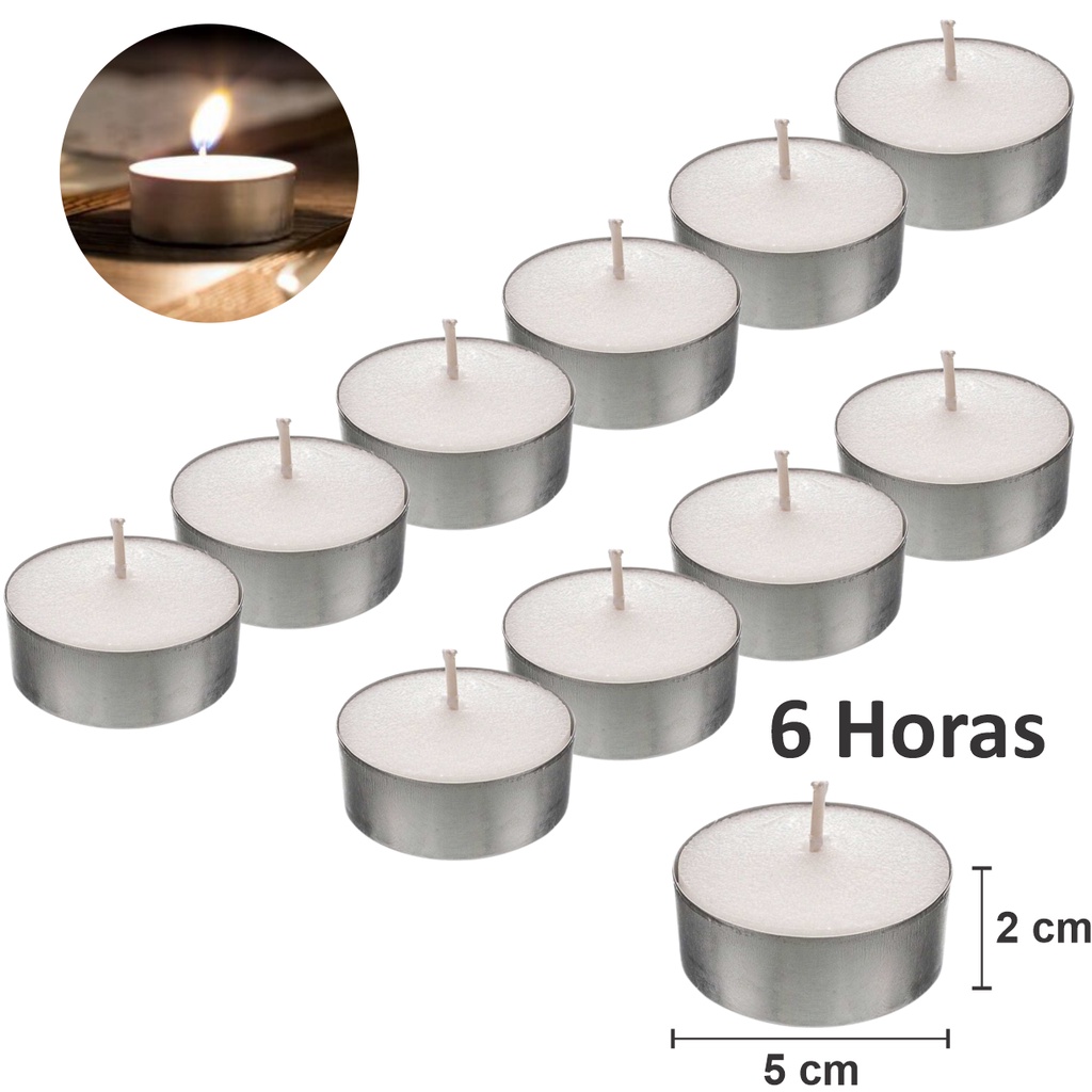 10 Velas Rechaud Decoração Casamento Mesa Jantar Lamparina