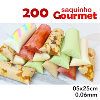 200 Saco Saquinho Para Sacolé Chup-chup Geladinho * GOURMET * em Oferta na Shopee