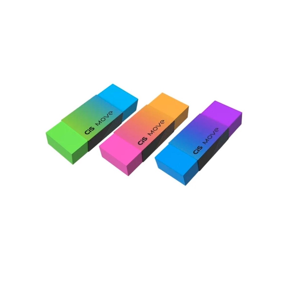 Borracha Escolar Colorida CIS MOVE | Shopee Brasil