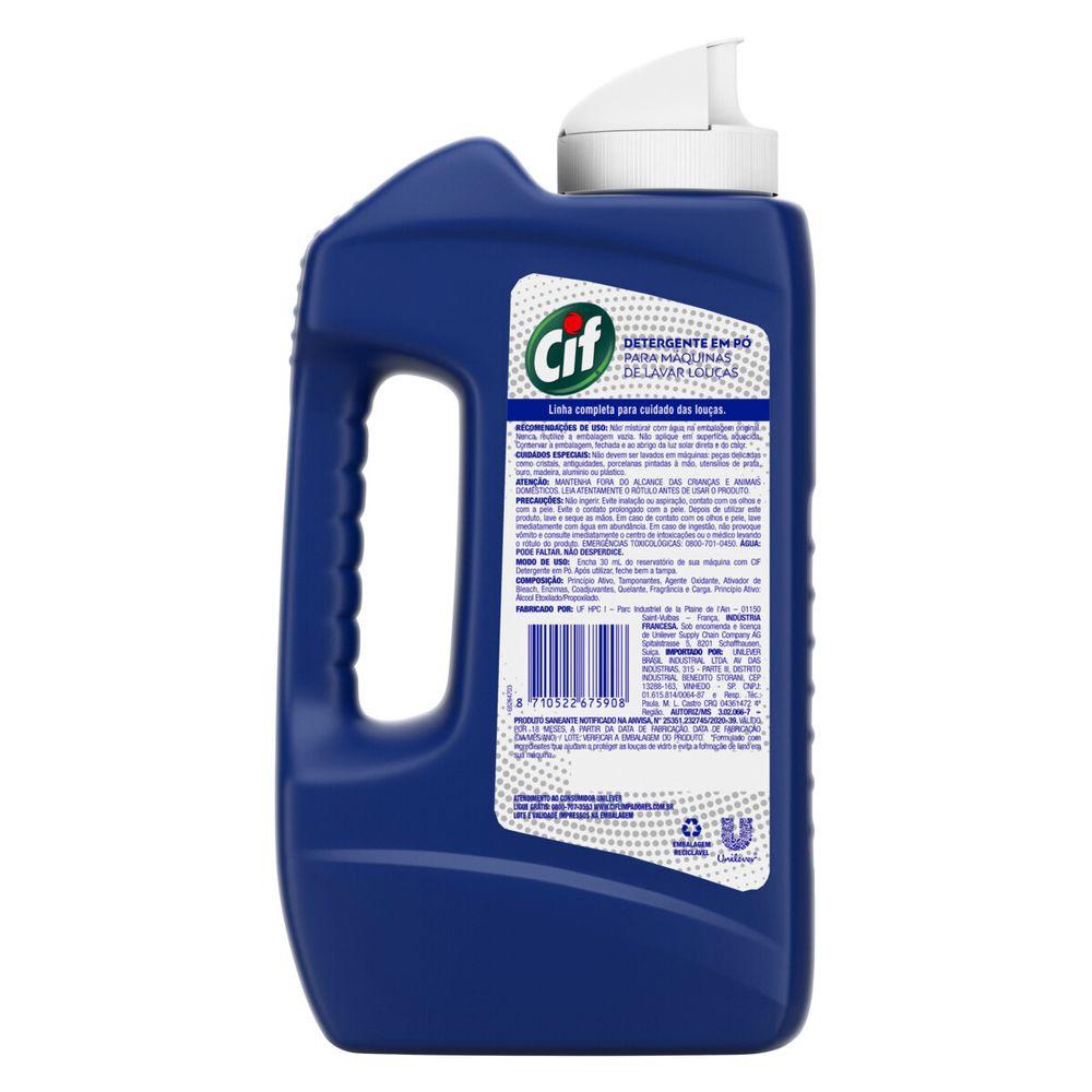 Kit 4 Detergentes em Pó CIF para Lava Louças 1kg cada — imagem 2 de 2