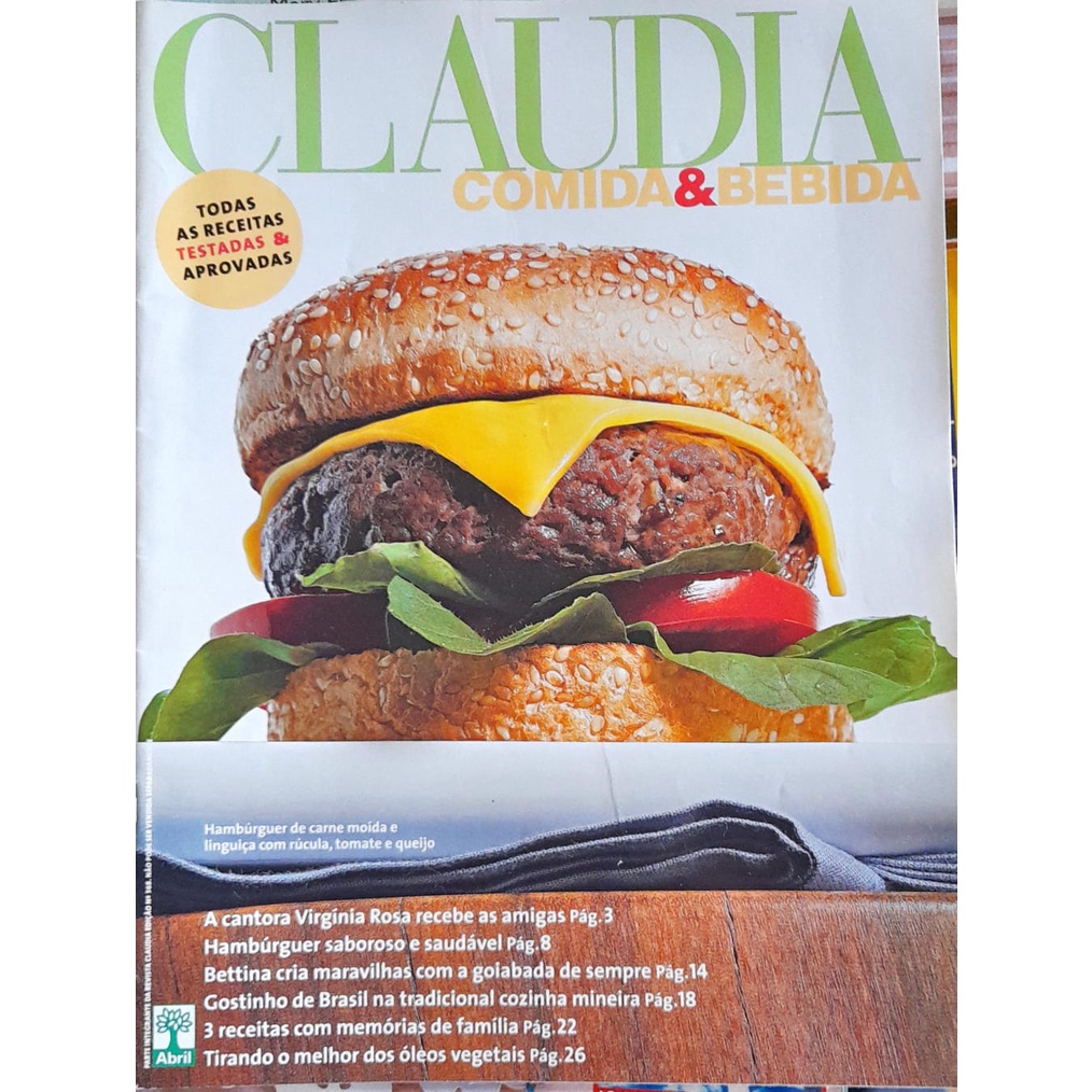 Revista Culinária Cláudia Comida e Bebida Nº 568