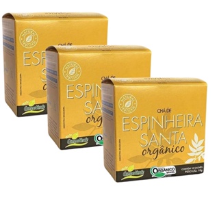 Kit 3cx Chá de Espinheira Santa – Orgânico (30 sachês) – Campo Verde em Oferta na Shopee