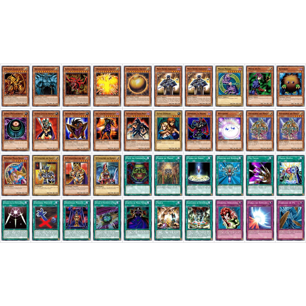 Cartas Yugioh- Deck Yugi Mut Filme Pirâmide De Luz Tcg Anime