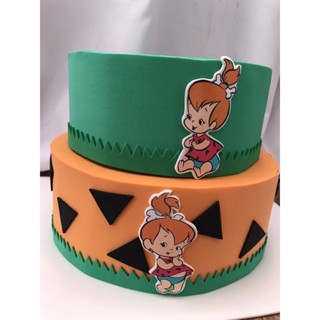 Bolo fake Pedrita - material papelão e EVA