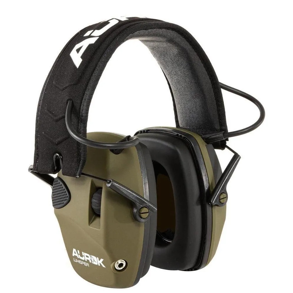 Abafador Eletrônico de ruídos para prática de tiro esportivo Aurok Whisper