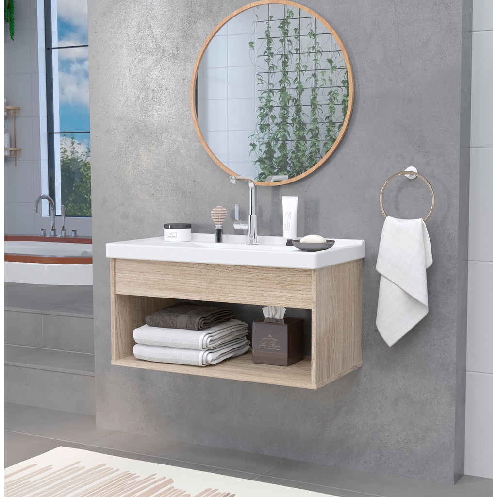 Gabinete Banheiro Armario Cuba Pia 100% Mdf - Zoff 60 cm · foto 2
