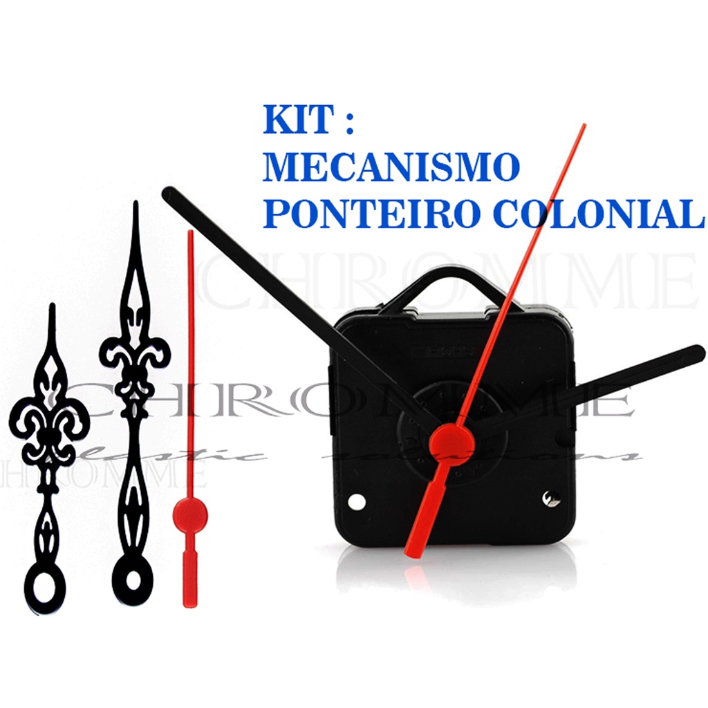 Kit de 10 Maquinas De Relógios + 10 Ponteiros Coloniais em Oferta na Shopee