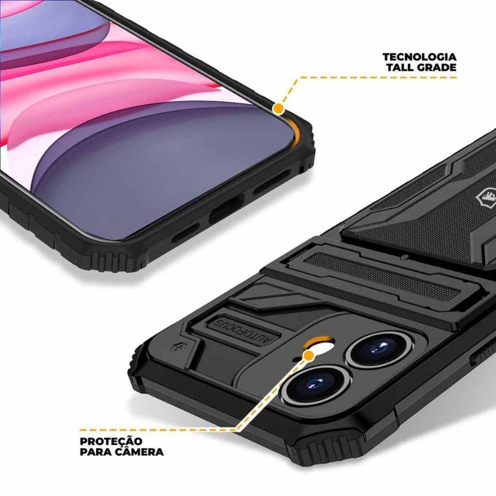 Detalhes do Capa Case Capinha Guardian para iPhone 11 - Preta - Gshield