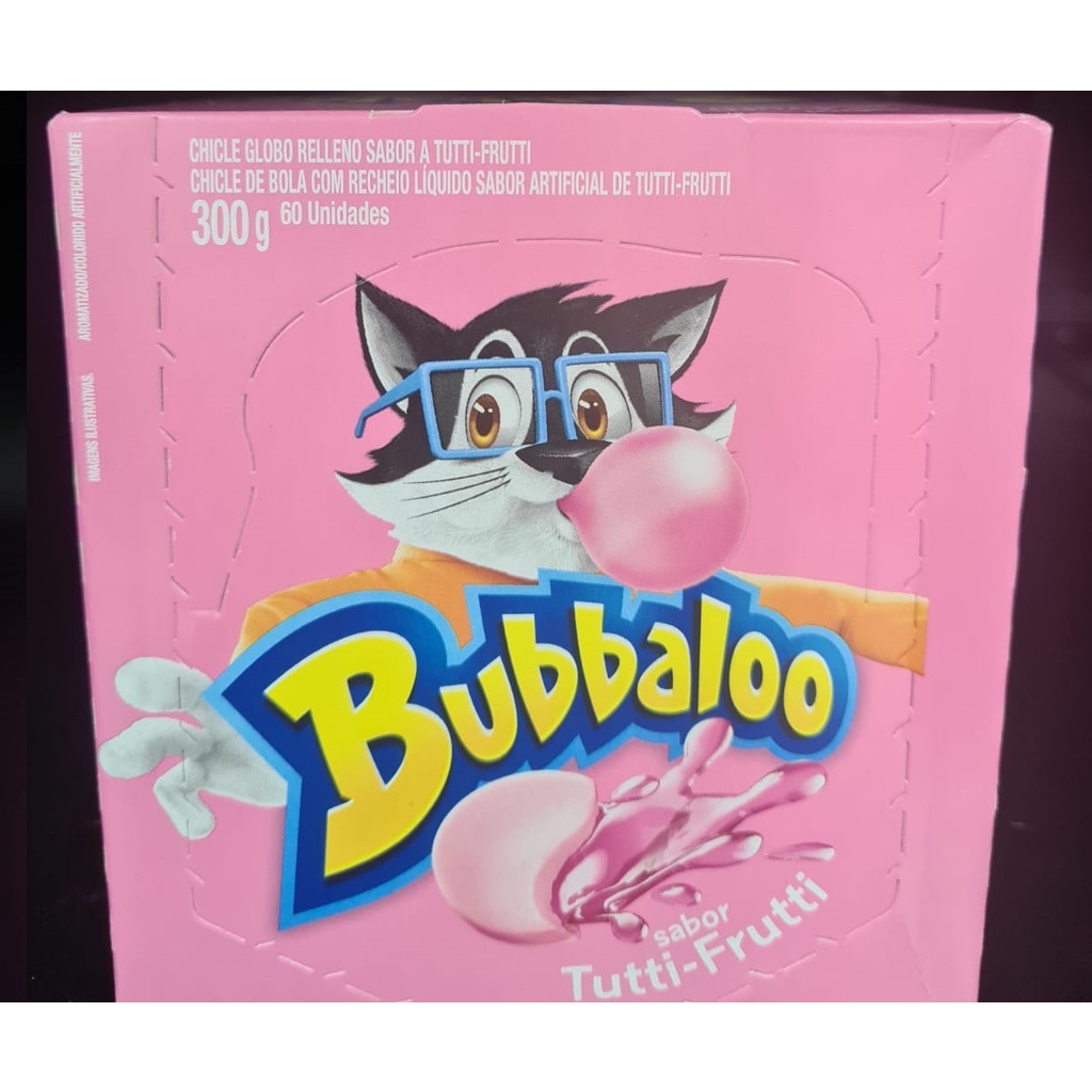 Bubbaloo Tutti Frutti Chiclete Caixa Com 60 Unid Babalu Bubaloo