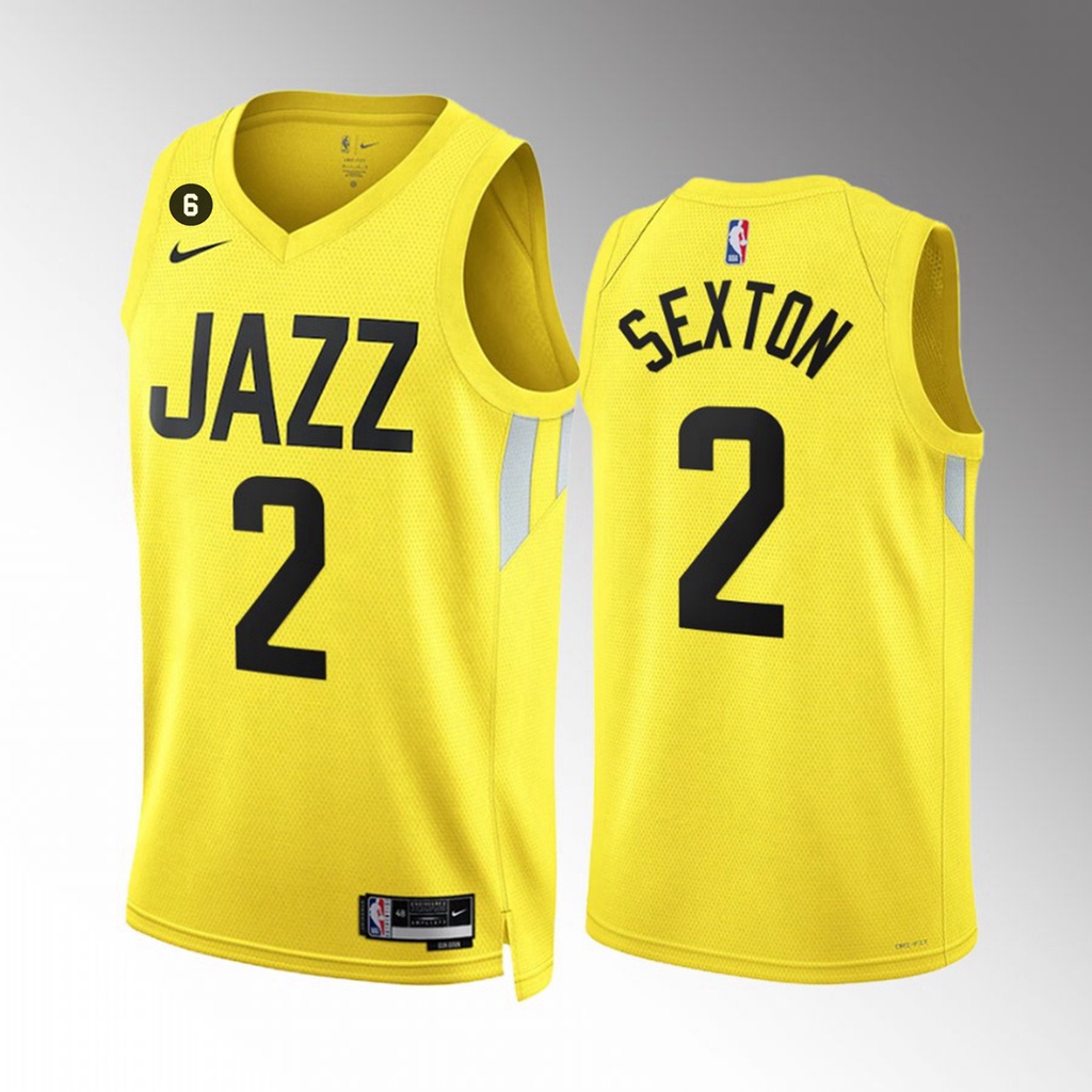 Men's Fanatics Branded Collin Sexton Gold Utah Jazz 2022/23 Fast Break Replica Jersey - Icon Edition