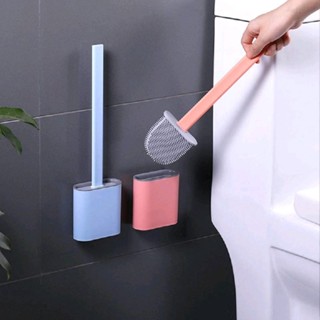 Escova De Silicone Limpar Vaso Com Suporte e Adesivo Para Parede Quadrada Base Sanitária Branca Lavatina Para Banheiro Privada Limpeza Toalete 35x8x88cm Cozinha