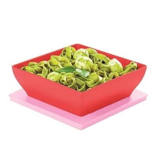 TRAVESSA ZEN LINE 1,75L VERMELHO E ROSA - TUPPERWARE