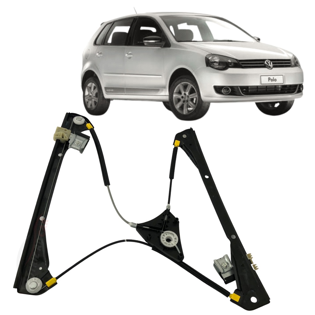 Máquina Vidro Polo Hatch Porta Dianteira Direito 2002 A 2014