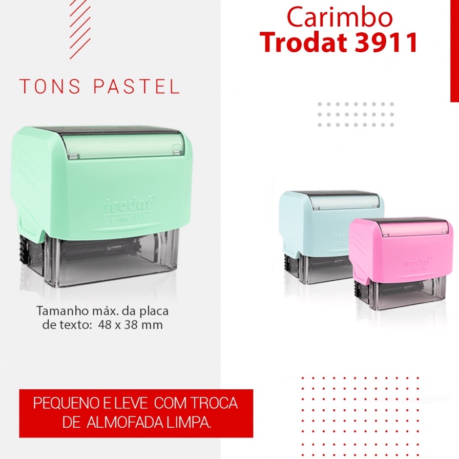 Trodat 3911 - Personalizados em Oferta na Shopee