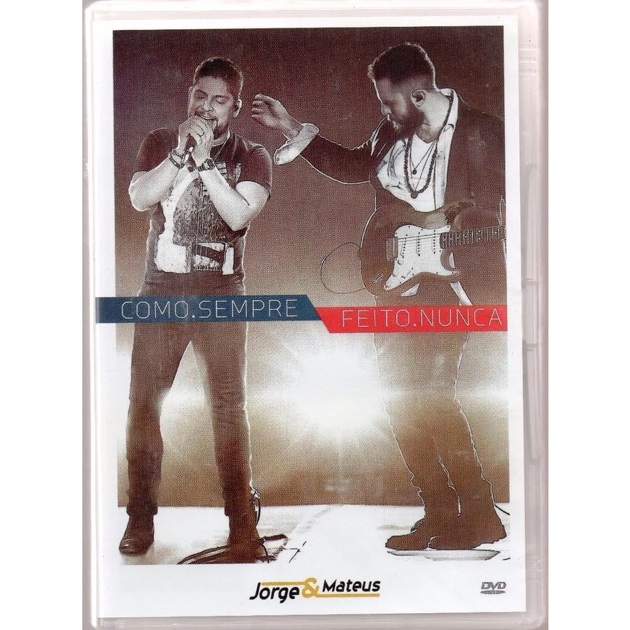 Dvd Jorge E Mateus Como Sempre Feito Nunca Lacrado