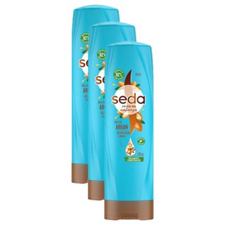 Kit 3 Condicionadores Seda Recarga Natural Bomba de Argan 325ml cada