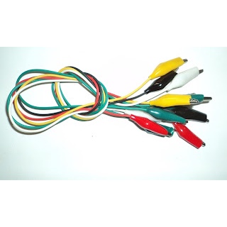 Fios Jacare jacaré garras coloridas 4x para eletrônica