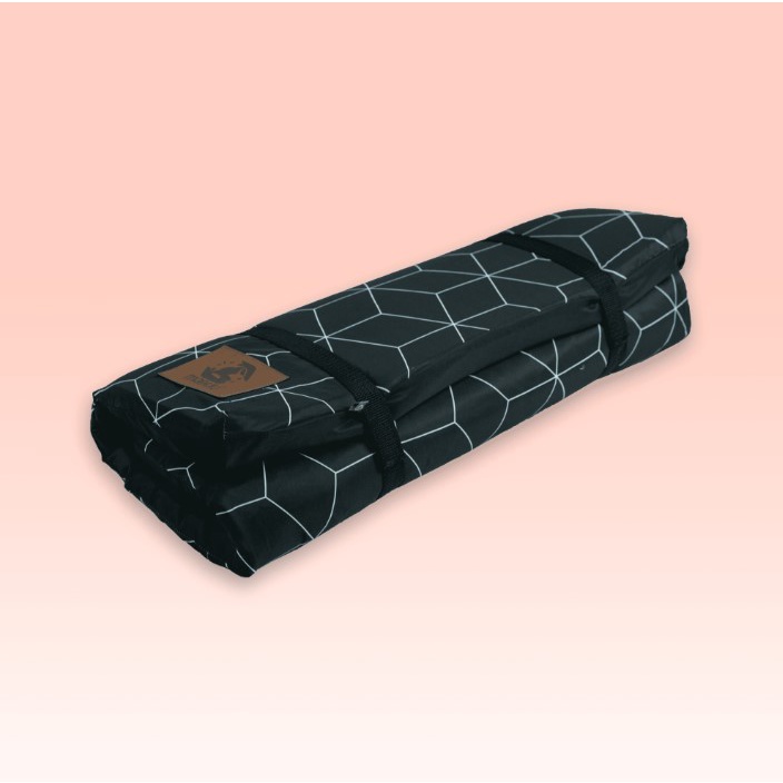 Colchonete Slim Mabuu Pet - Linhas Geométricas Preta Tamanho P