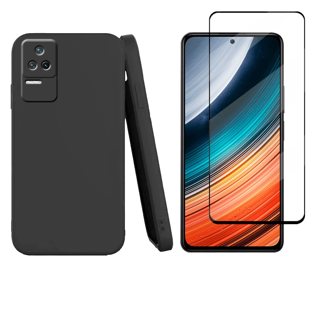 Capa Anti Impacto Xiaomi Poco F4 5G + Pelicula Vidro 9D