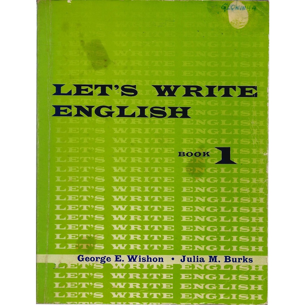 Livro Let’s Write English, Book 1, George E. Wishon