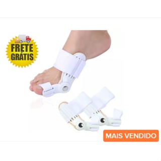 Par (2 pçs) Joanete Corretor Corretivo Protetor Articulado Noturno Branco moderno e eficaz Aparelho PÉ Esquerdo e Direito