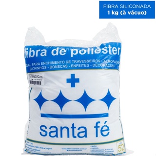 Fibra Siliconada 1kg para Enchimento - SANTA FÉ em Oferta na Shopee