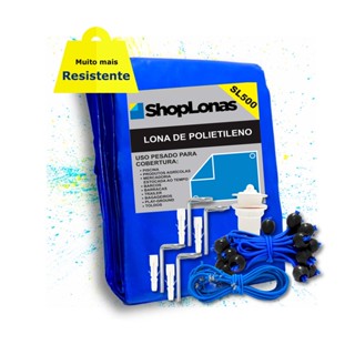 Capa de Piscina 15 em 1 Segurança Proteção SL500 Azul 4,5x2,5