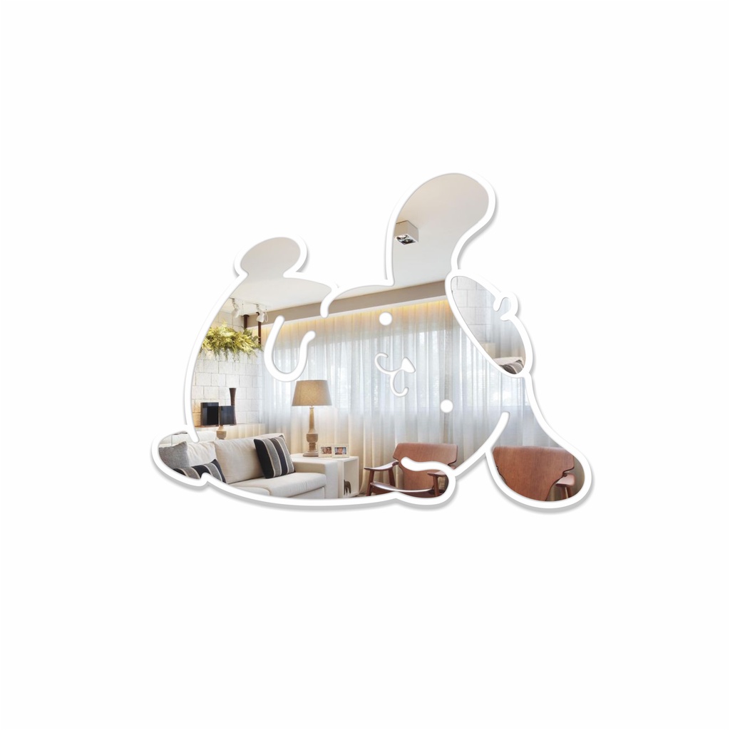 Espelho Decorativo Pompompurin Sanrio Japanese Kawaii Desenho Cute Sala Quarto Fácil Instalação Hello Kitty MyMelody