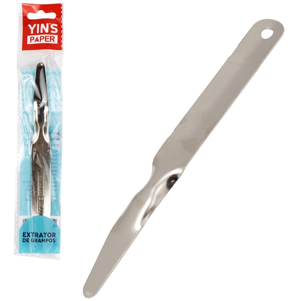 Extrator de Grampos Espatula Galvanizado - Yin's / Papelaria / Material Escolar / Grampos