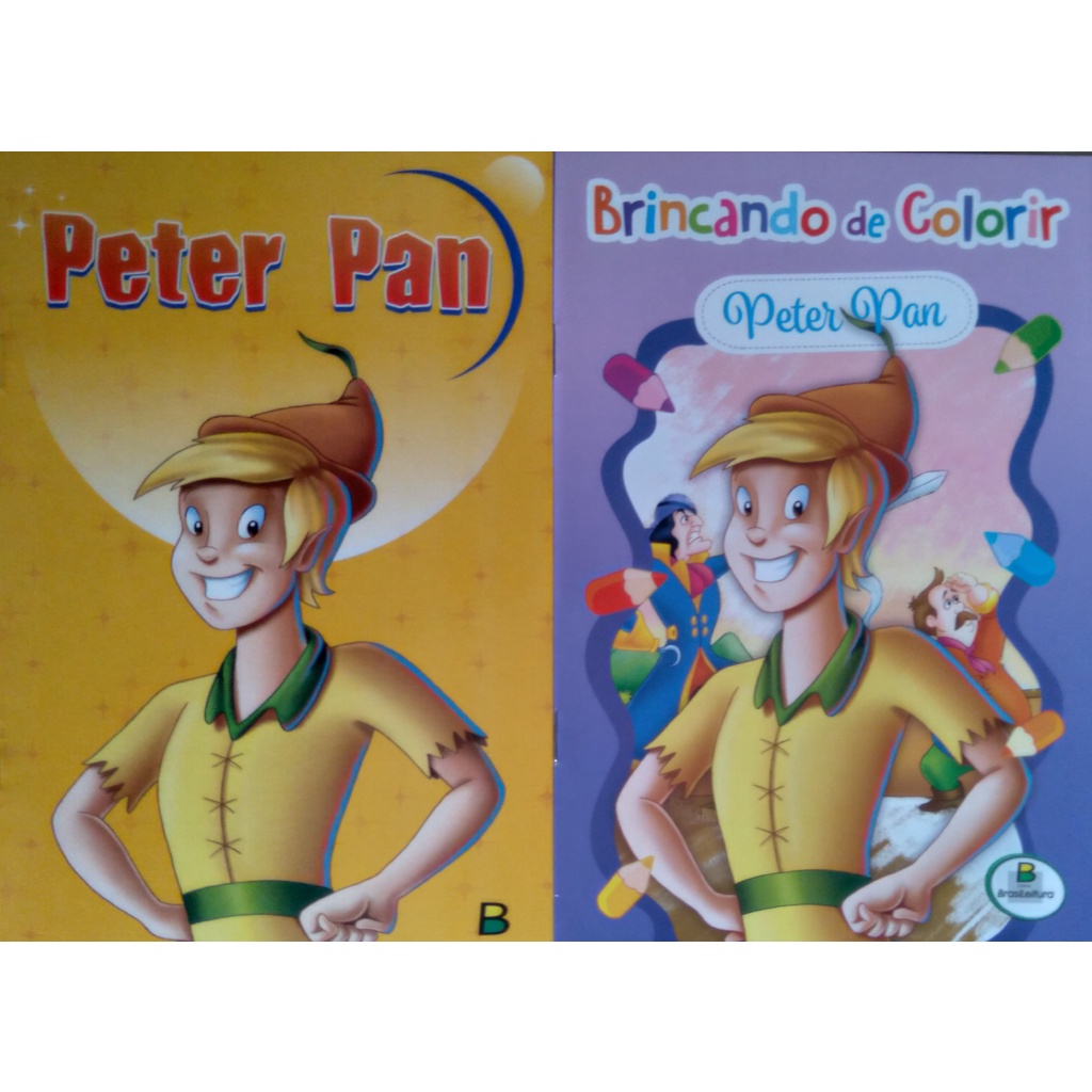 Kit Peter Pan Livro de História + Livro Para Colorir