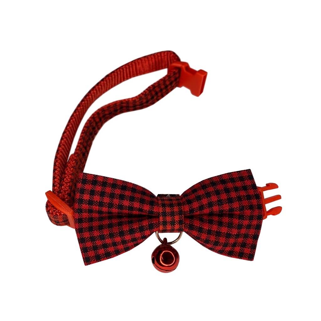 Coleira Premium Modelo Gravata Britânica Ajustável Para Gato ou Cachorro Com Sino Pet LR-0078 em Oferta na Shopee